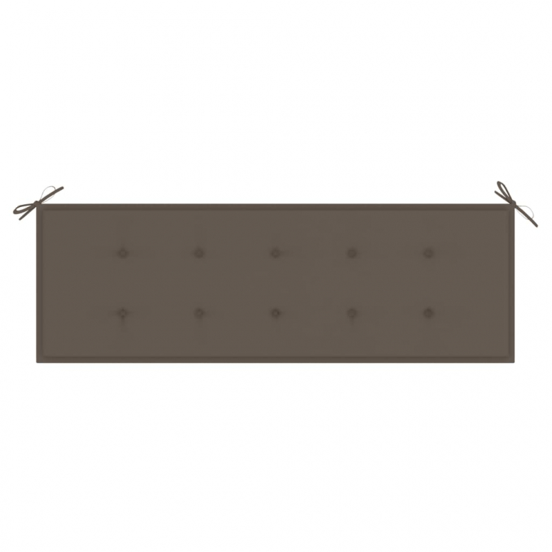 Gartenbank-Auflage Taupe 150x50x4 cm Oxford-Gewebe