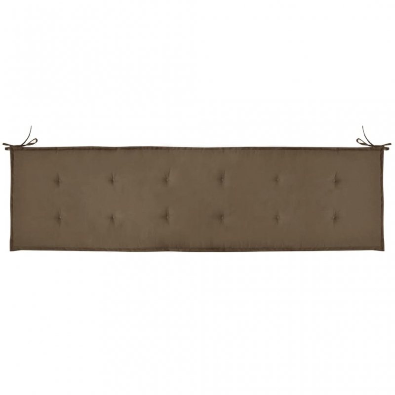 Gartenbank-Auflage Taupe 180x50x4 cm Oxford-Gewebe