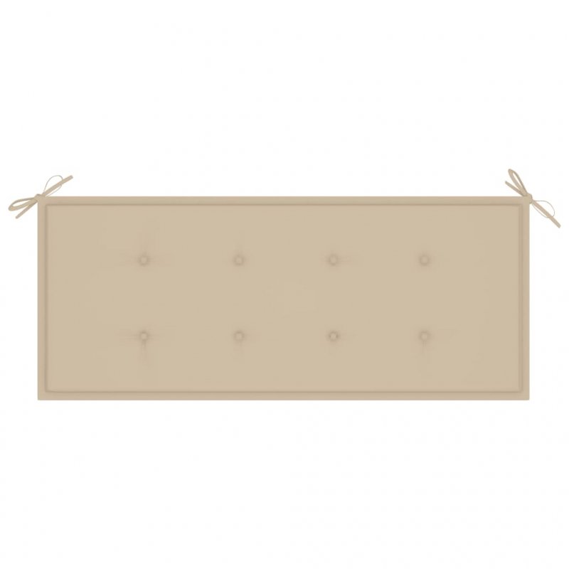 Gartenbank-Auflage Beige 120x50x4 cm Oxford-Gewebe