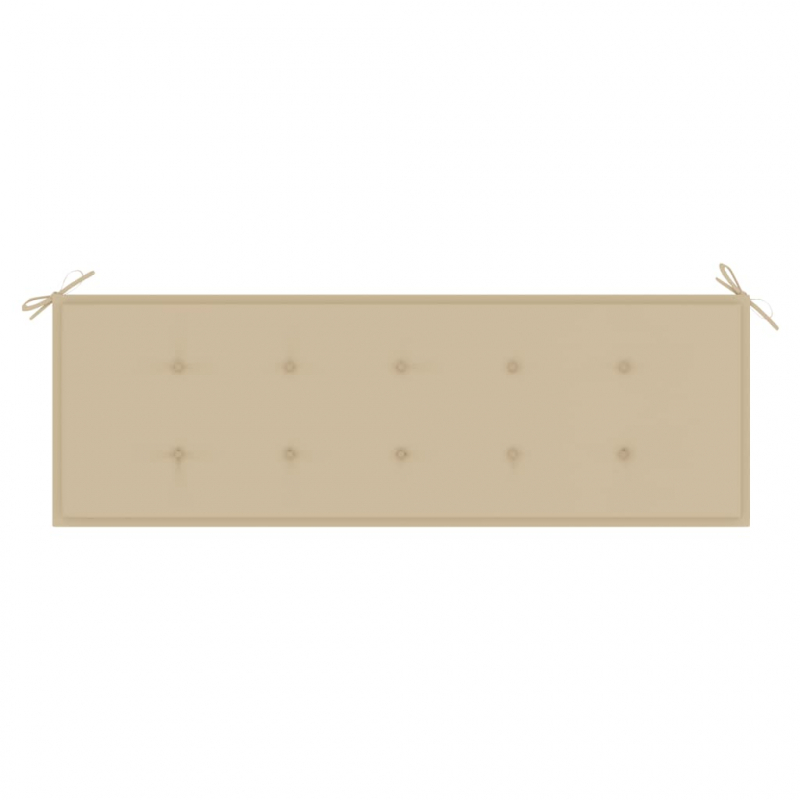 Gartenbank-Auflage Beige 150x50x4 cm Oxford-Gewebe