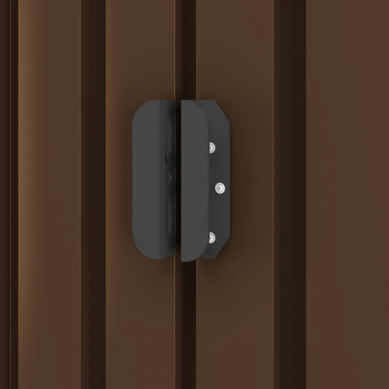 Geräteschuppen Braun 194x121x181 cm Stahl