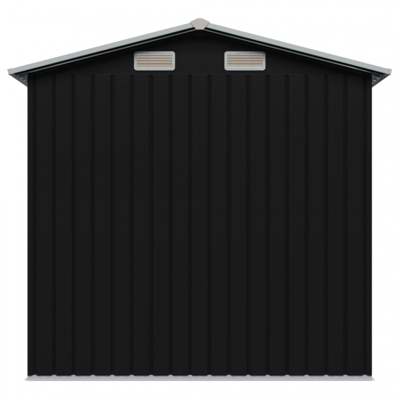 Gartenschuppen Anthrazit Stahl 204 x 132 x 186 cm