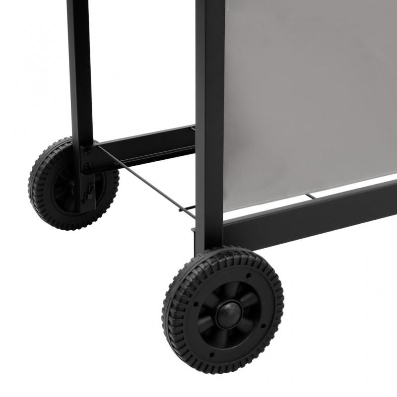 Gasgrill mit 4 Flammen Schwarz und Silbern