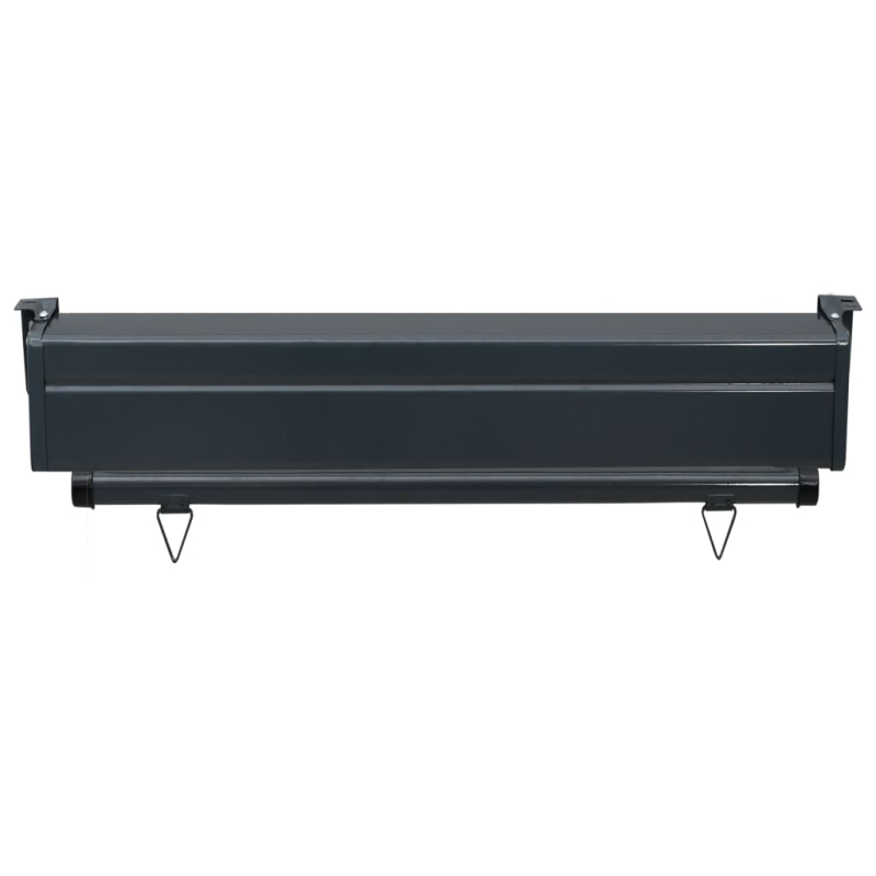 Balkon-Seitenmarkise 85x250 cm Schwarz