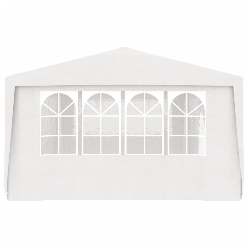 Profi-Partyzelt mit Seitenwänden 4×9 m Weiß 90 g/m²