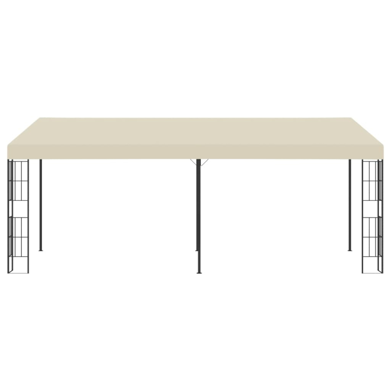 Wand-Pavillon 3x6 m Creme Stoff