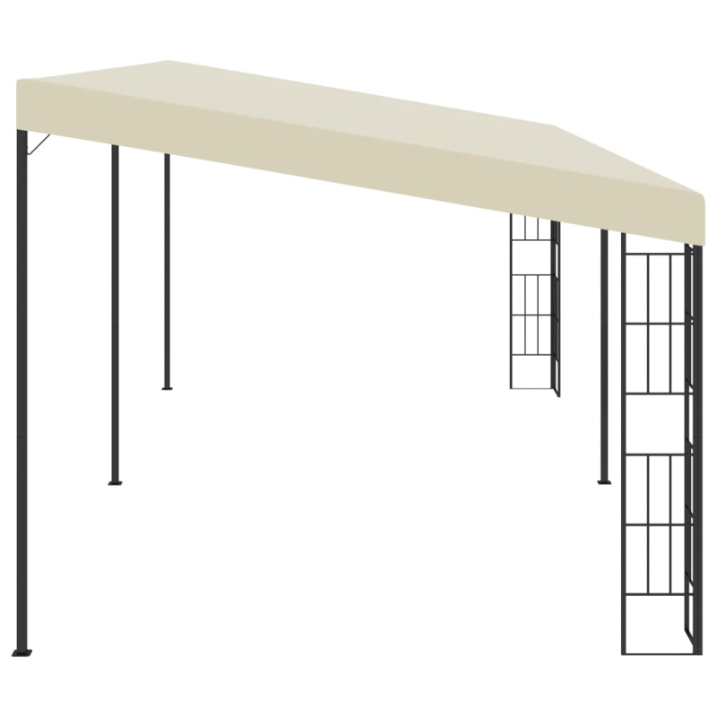 Wand-Pavillon 3x6 m Creme Stoff