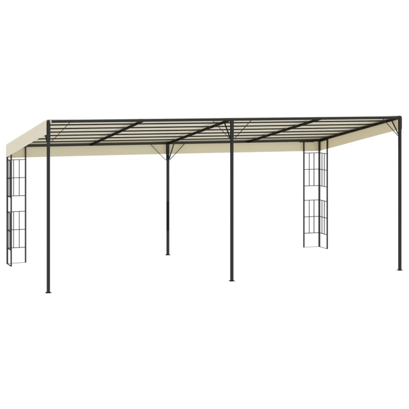 Wand-Pavillon 3x6 m Creme Stoff