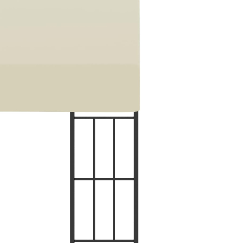 Wand-Pavillon 3x6 m Creme Stoff
