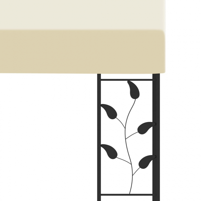 Wand-Pavillon 6x3x2,5 m Cremeweiß