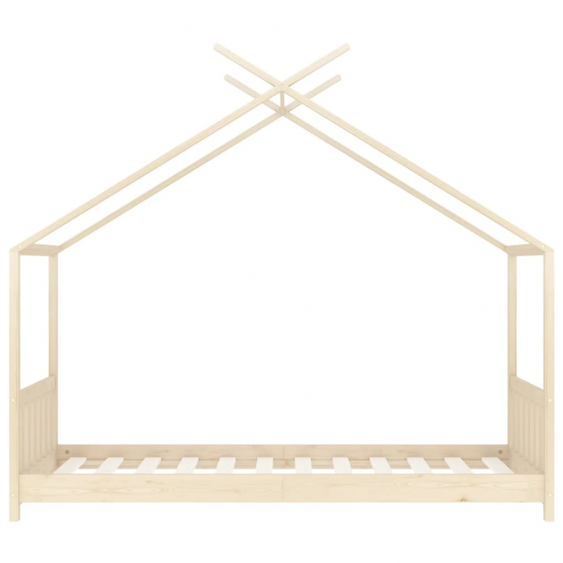 Kinder-Bettgestell Massivholz Kiefer 80 x 160 cm