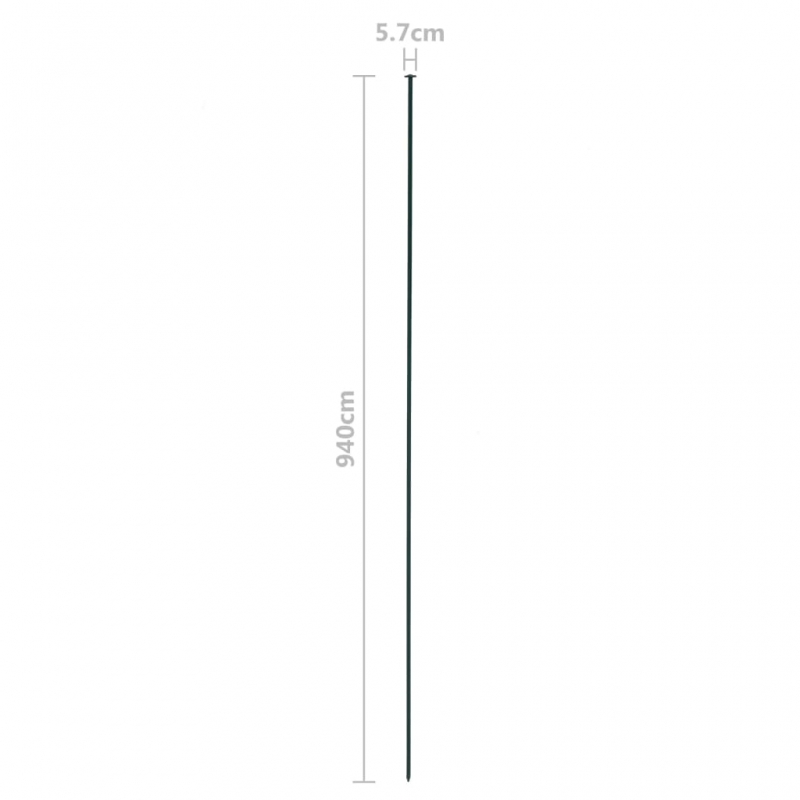 Gartenzaun Set 77,5x64 cm Grün