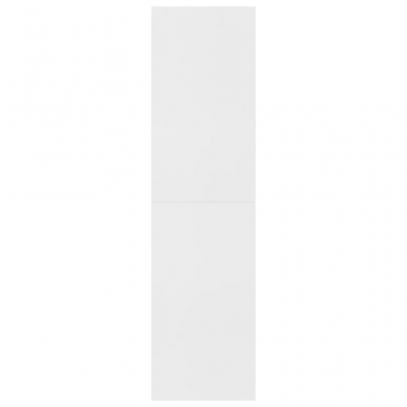 Bücherregal/Raumteiler Weiß 155x24x160 cm Holzwerkstoff