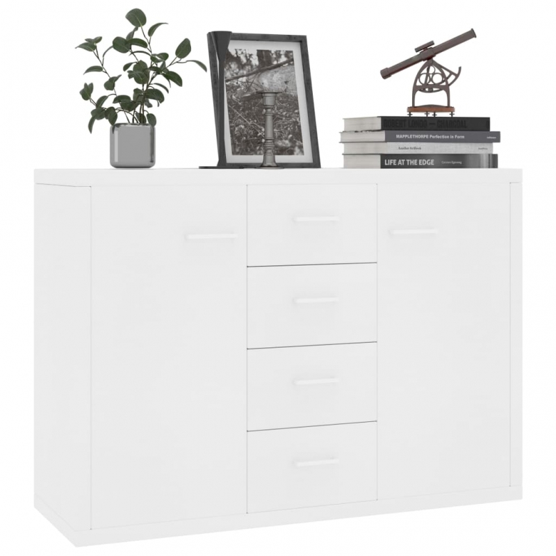 Sideboard Weiß 88x30x65 cm Holzwerkstoff