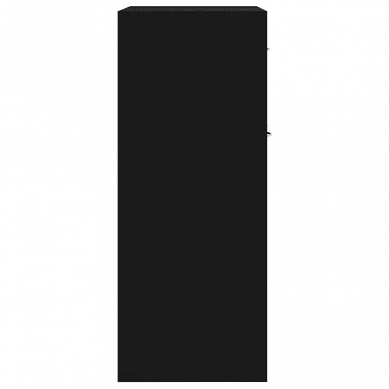 Sideboard Schwarz 60x30x75 cm Holzwerkstoff