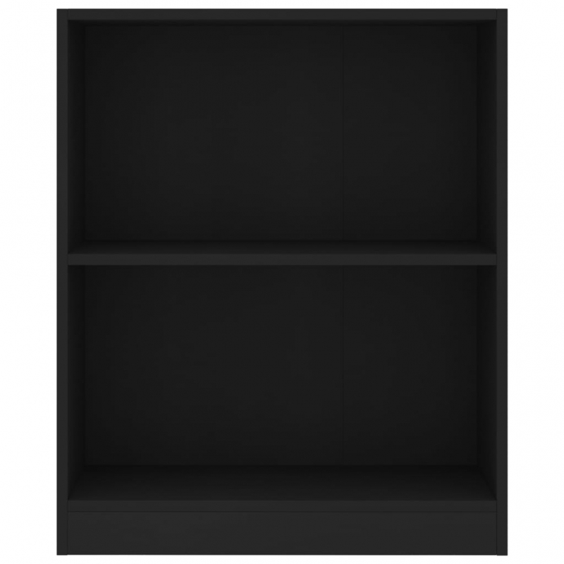 Bücherregal Schwarz 60x24x76 cm Holzwerkstoff