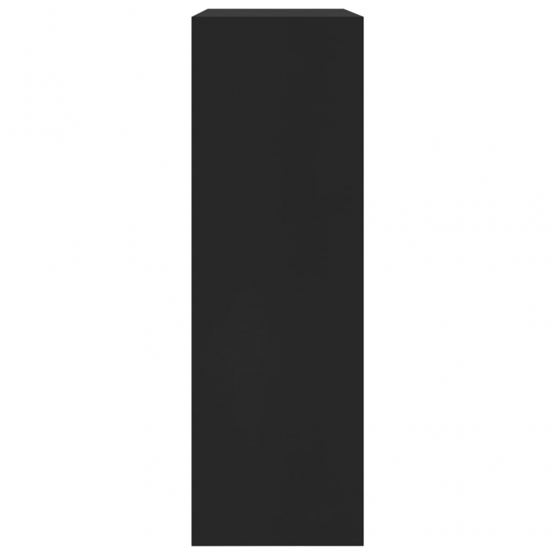 Bücherregal Schwarz 60x24x76 cm Holzwerkstoff