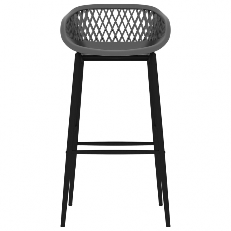 Barhocker 2 Stk. Grau