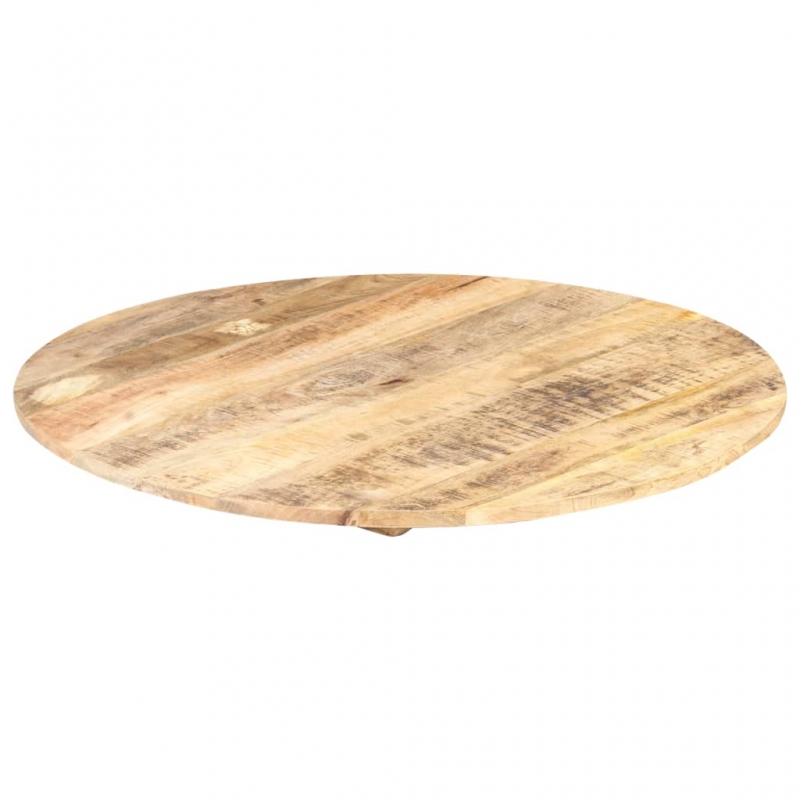 Tischplatte Massivholz Mango Rund 15-16 mm 70 cm