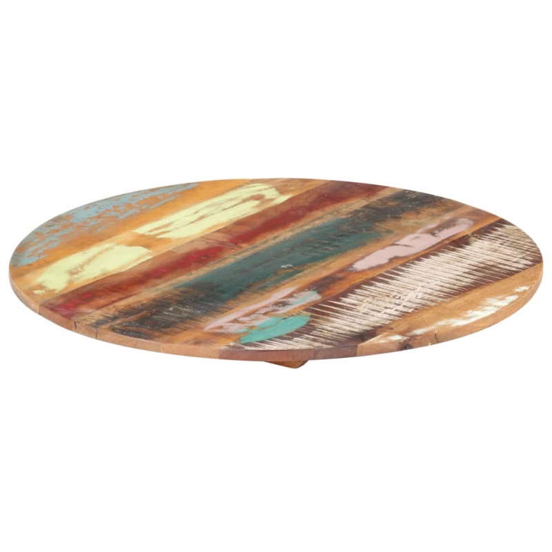 Tischplatte Rund 60 cm 15-16 mm Altholz Massiv