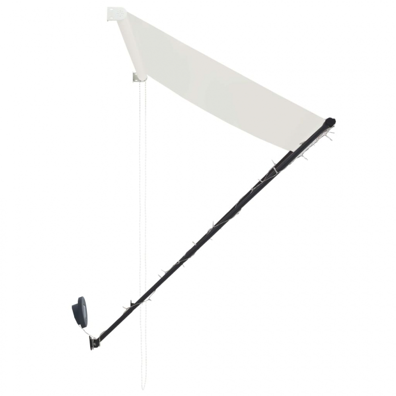 Einziehbare Markise mit LED 300×150 cm Creme