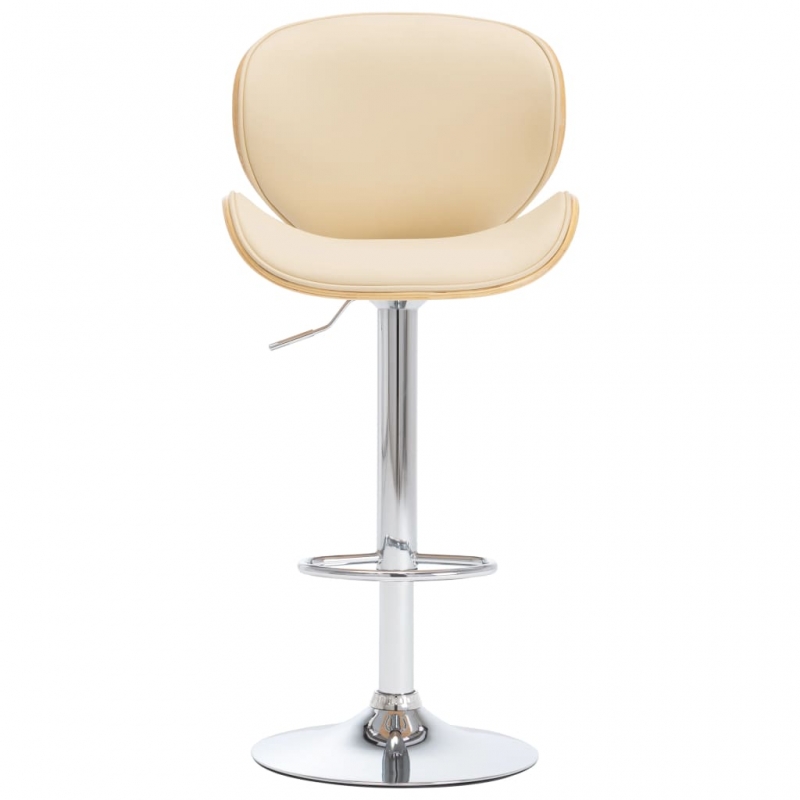 Barhocker Creme Kunstleder