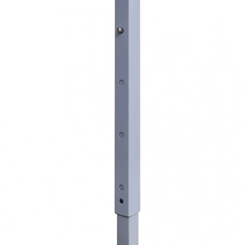 Profi-Partyzelt Faltbar mit 4 Seitenwänden 3×3m Stahl Weiß