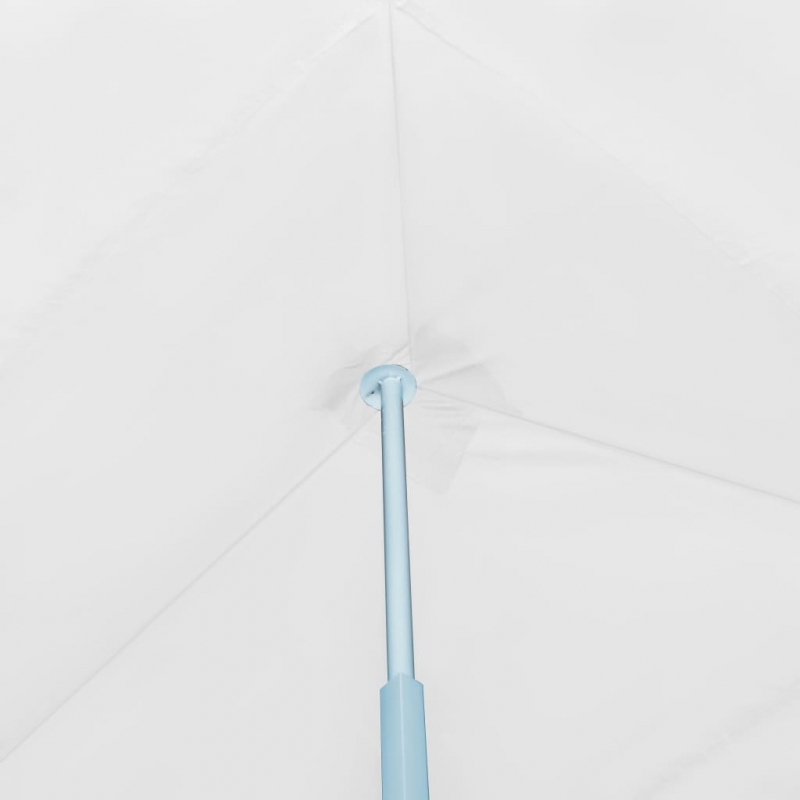 Pop-Up Partyzelt Faltbar mit 8 Seitenwänden 3x9 m Weiß