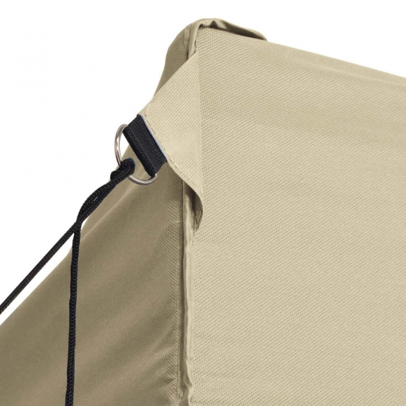 Profi-Partyzelt Faltbar 3×4 m Stahl Creme