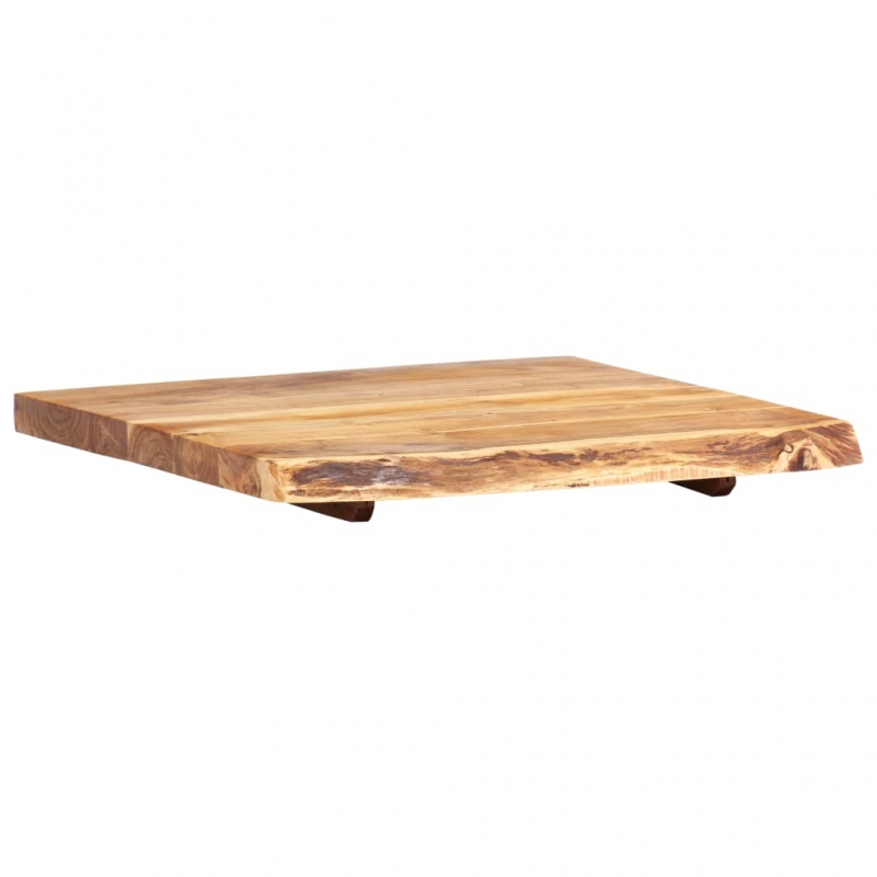 Badezimmer-Waschtischplatte Massivholz Akazie 58x52x3,8 cm