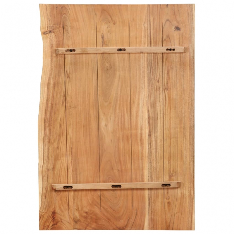 Badezimmer-Waschtischplatte Massivholz Akazie 80x52x3,8 cm