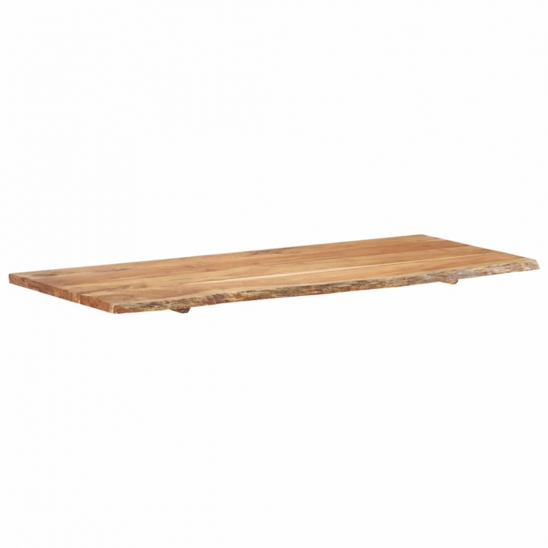 Badezimmer-Waschtischplatte Massivholz Akazie 140x52x2,5 cm