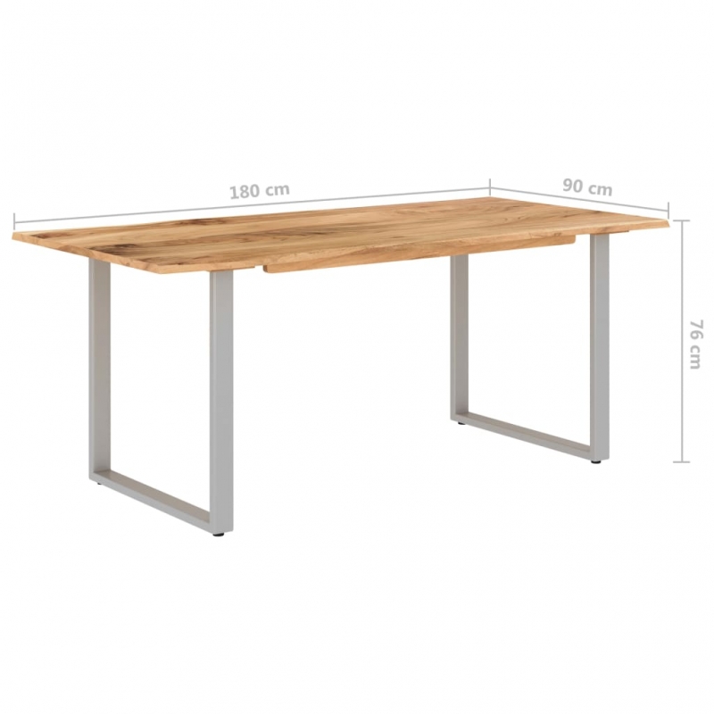 Esstisch 180×90×76 cm Massivholz Akazie