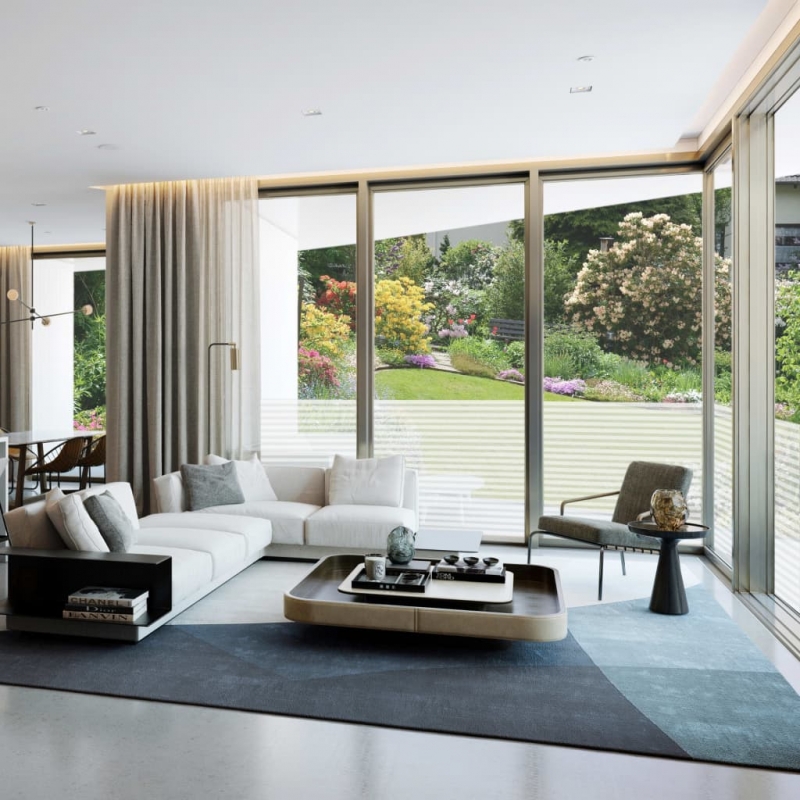 Fensterfolie Matt Streifen-Design 0,9x50 m PVC