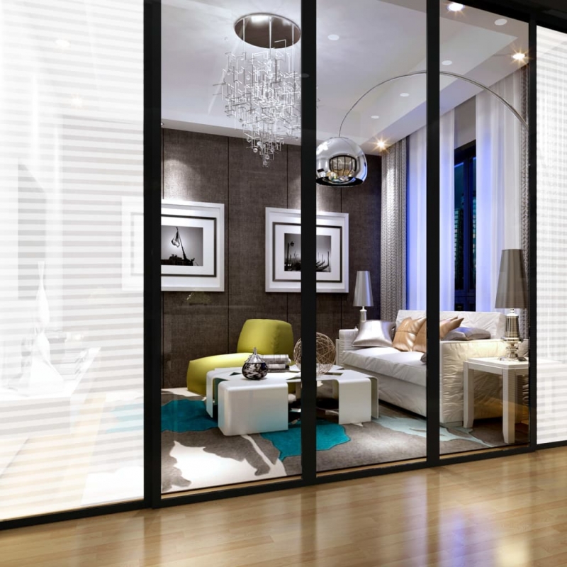 Fensterfolie Matt Streifen-Design 0,9x50 m PVC