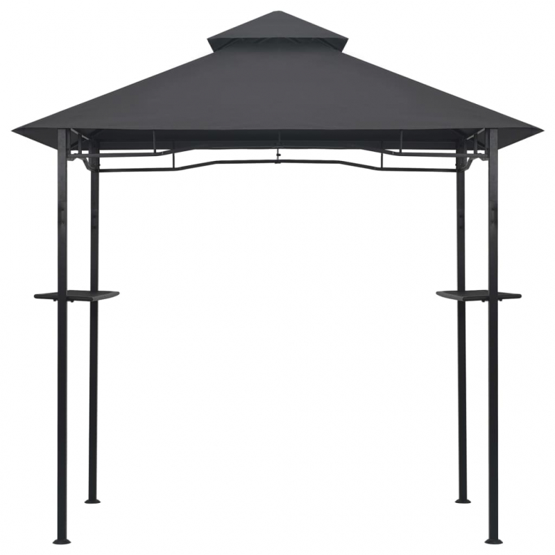 BBQ-Pavillon 240x150x255 cm Anthrazit Stahl