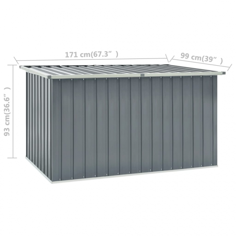 Gartenbox Grau 171x99x93 cm