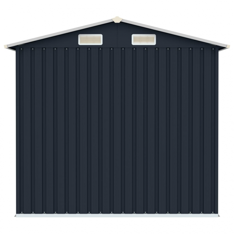 Gerätehaus Anthrazit 205x129x183 cm Verzinkter Stahl