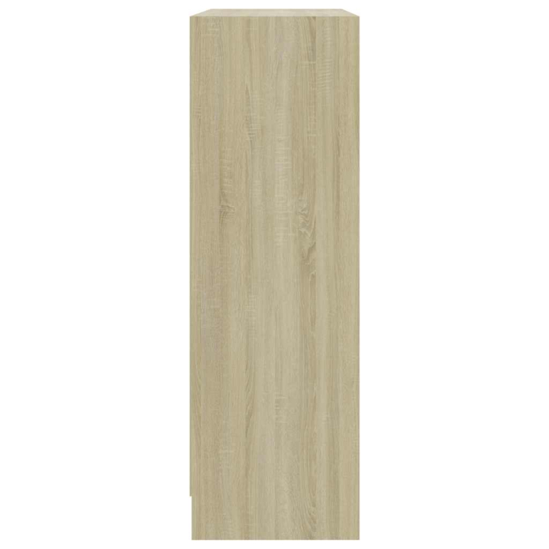 Bücherregal Sonoma-Eiche 80x24x75 cm Holzwerkstoff