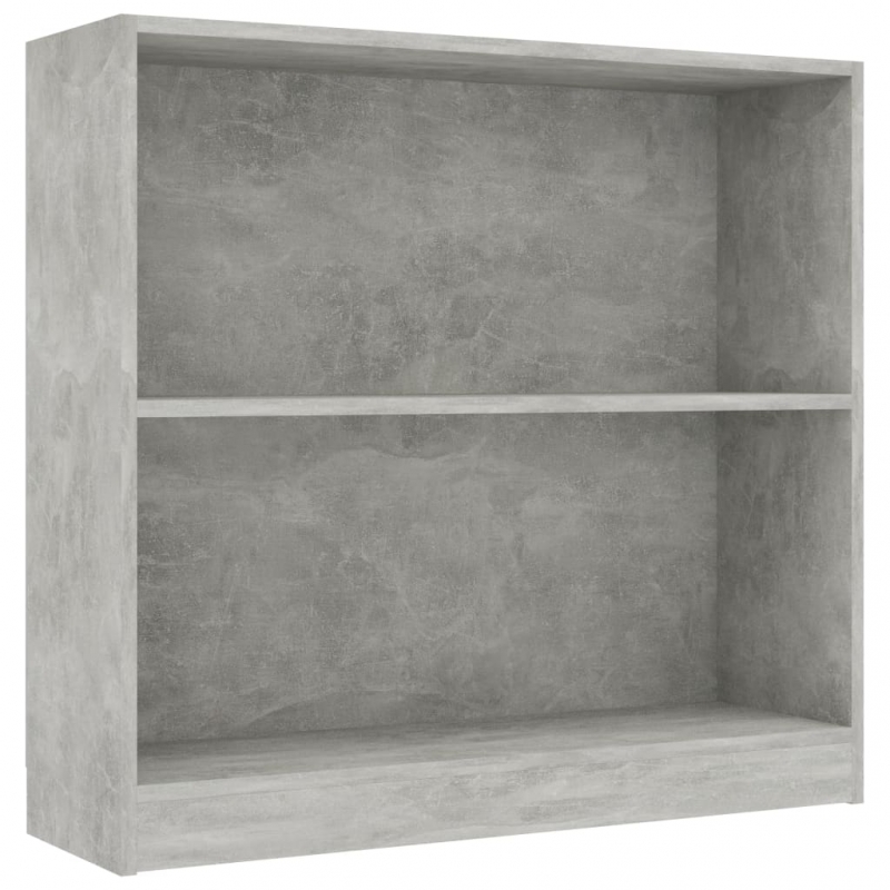 Bücherregal Betongrau 80x24x75 cm Holzwerkstoff
