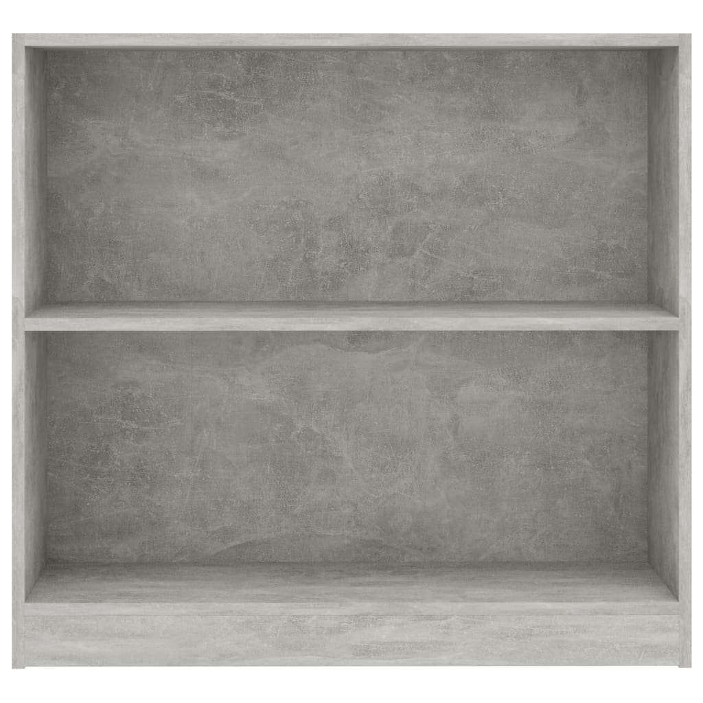 Bücherregal Betongrau 80x24x75 cm Holzwerkstoff