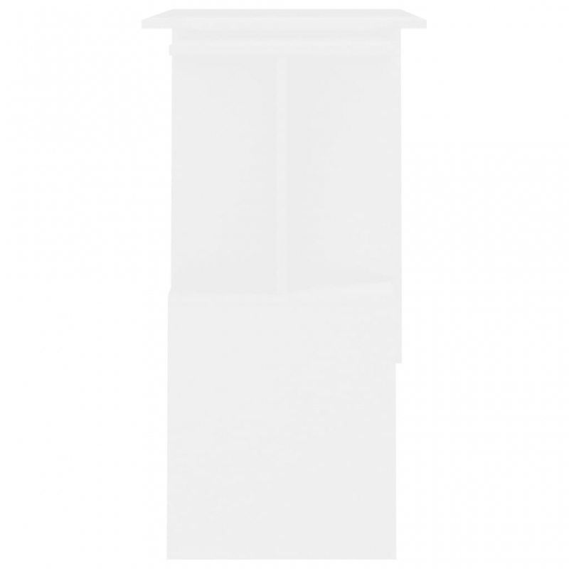 Eckschreibtisch Weiß 200x50x76 cm Holzwerkstoff