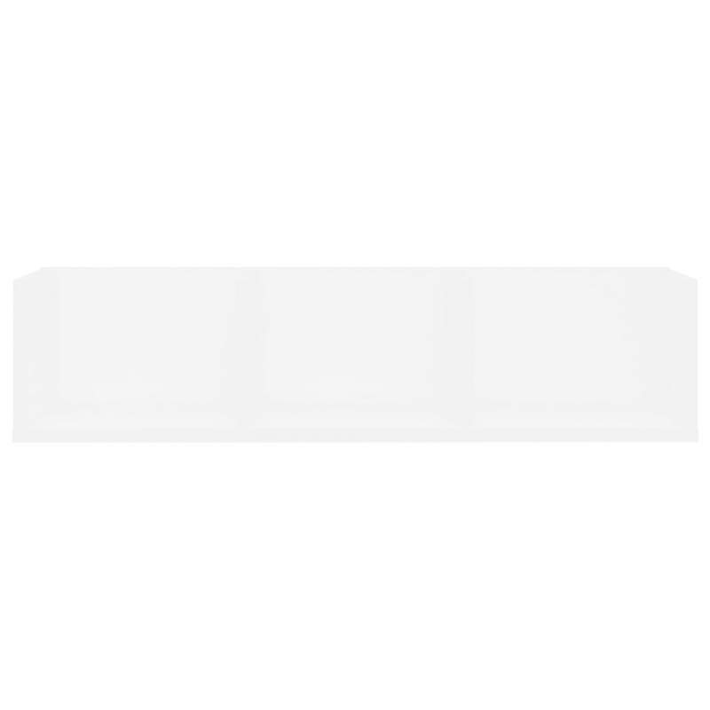 CD-Wandregal Weiß 75x18x18 cm Holzwerkstoff