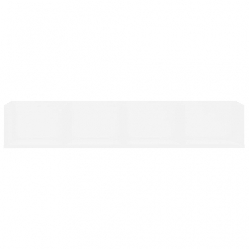 CD-Wandregal Weiß 100x18x18 cm Holzwerkstoff