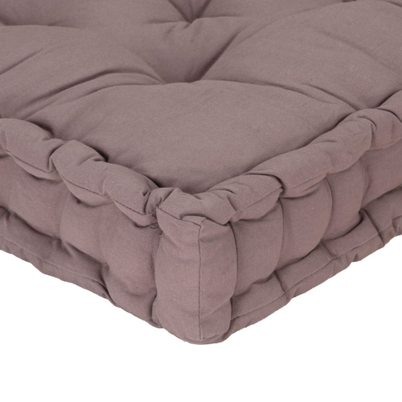 Palettenkissen Baumwolle 120×40×7 cm Taupe
