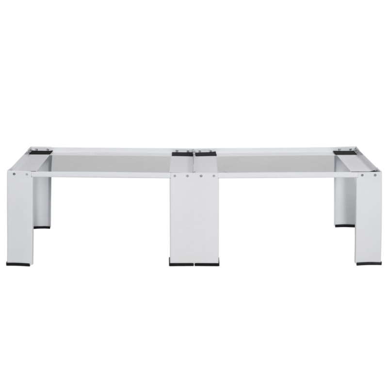 Doppel-Untergestell für Waschmaschine und Trockner Weiß