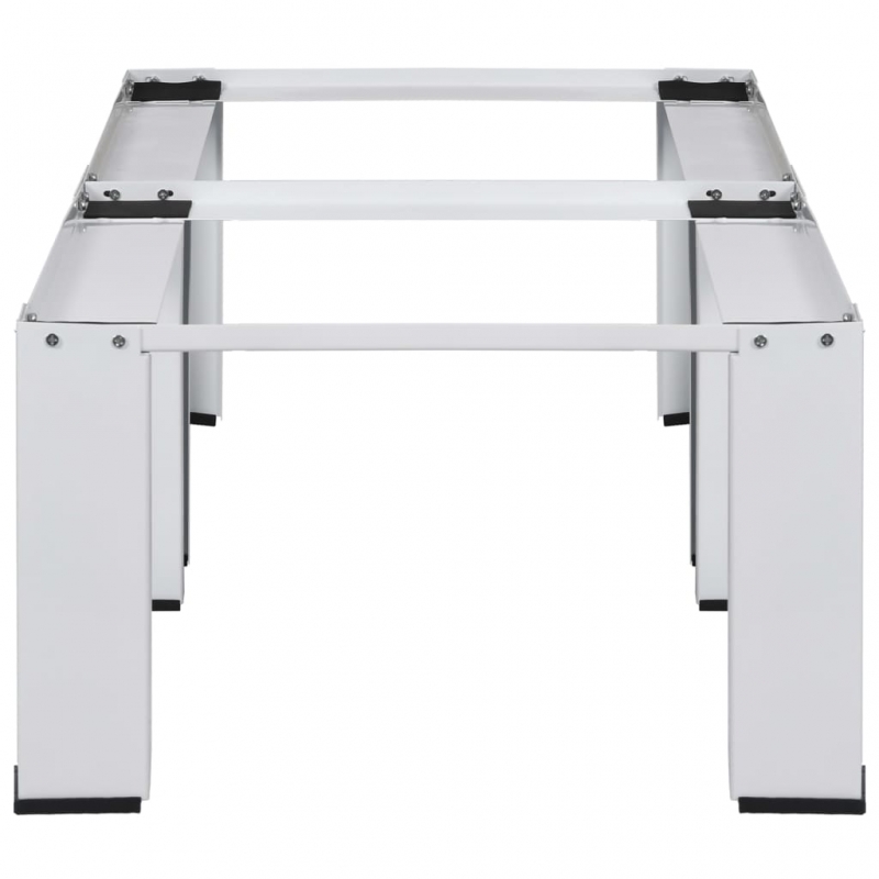 Doppel-Untergestell für Waschmaschine und Trockner Weiß