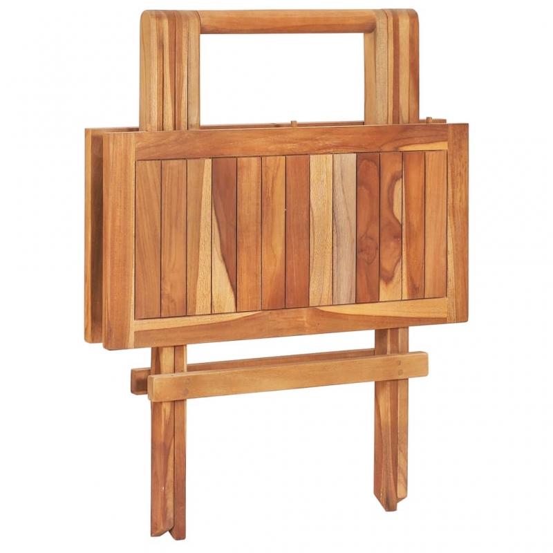Bistrotisch Klappbar 60x60x65 cm Massivholz Teak