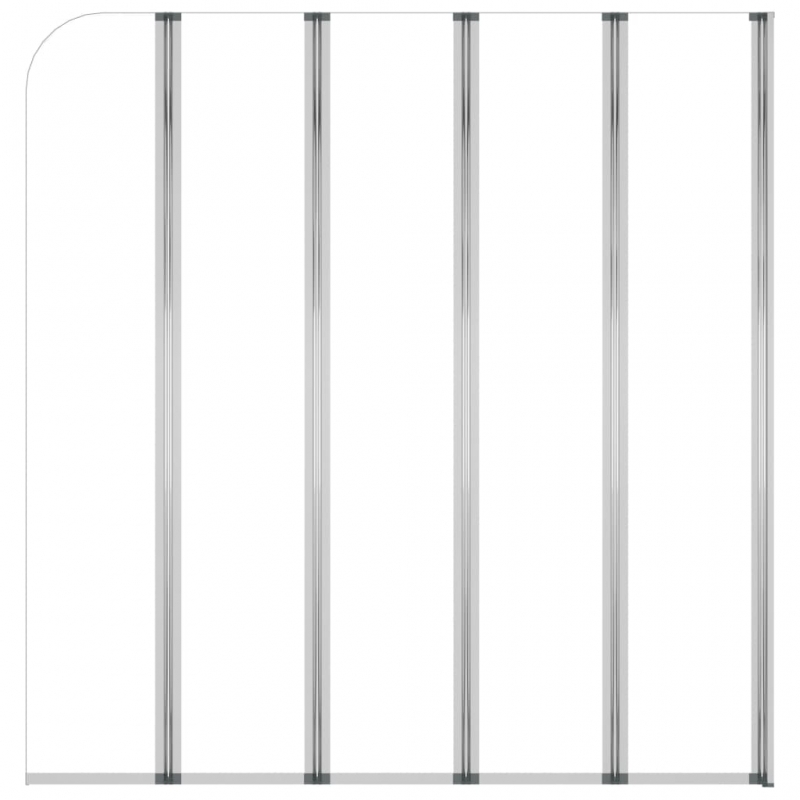 Duschabtrennung 120x140 cm Hartglas Transparent