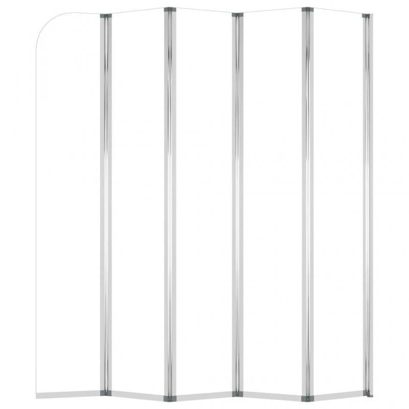 Duschabtrennung 120x140 cm Hartglas Transparent